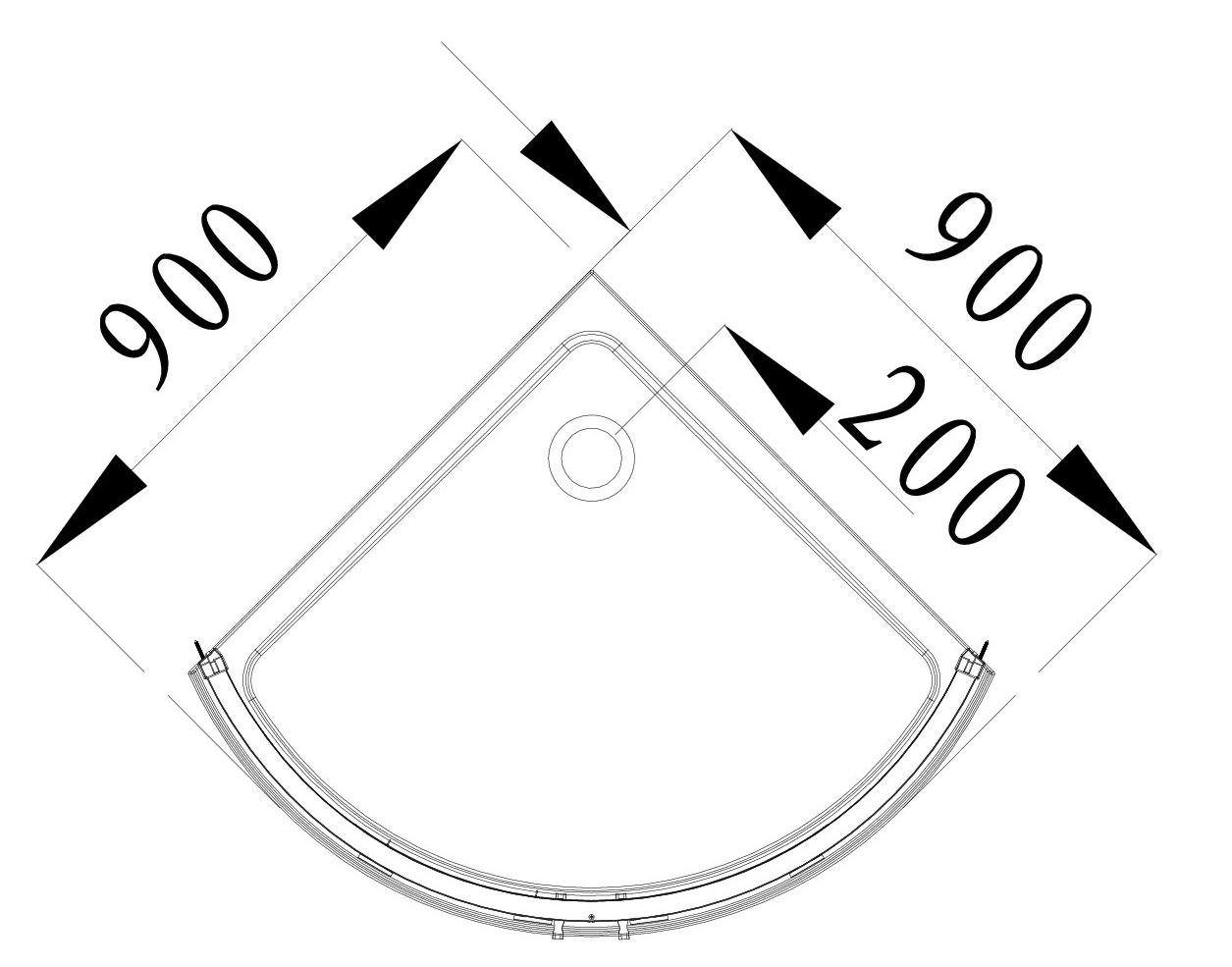 Поддон для душа Alvaro Banos Plato de Toledo S90.20