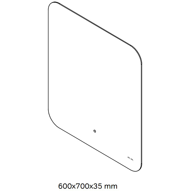 Зеркало Am.Pm X-Joy 60x70 см, с подсветкой M85MOX10601S1