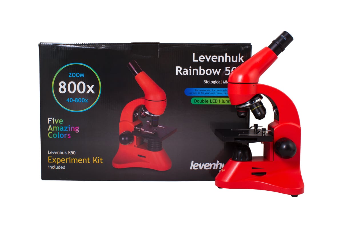 Микроскоп Levenhuk Rainbow 50L Orange/Апельсин 69050