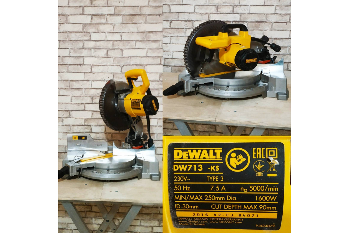 Торцовочная пила DeWalt 1600 Вт DWS713