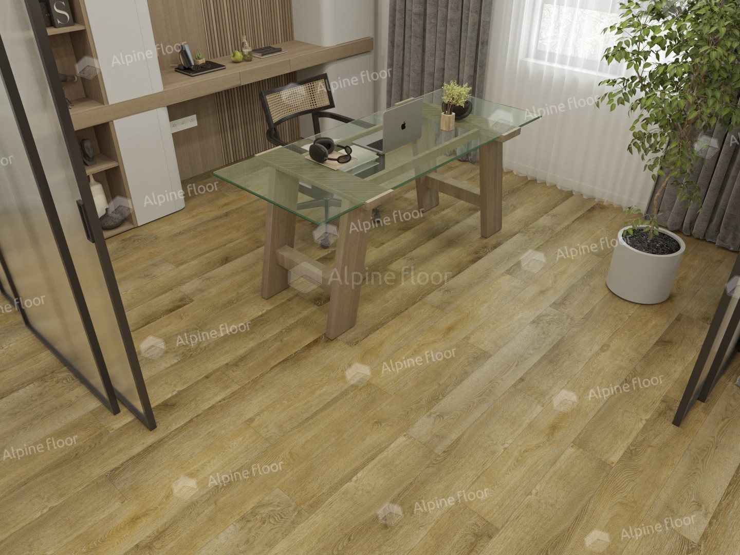 Виниловый ламинат Alpine Floor Ultra New LVT Дуб Имперский 1219.2x184.15x2 мм, ECO 5-34