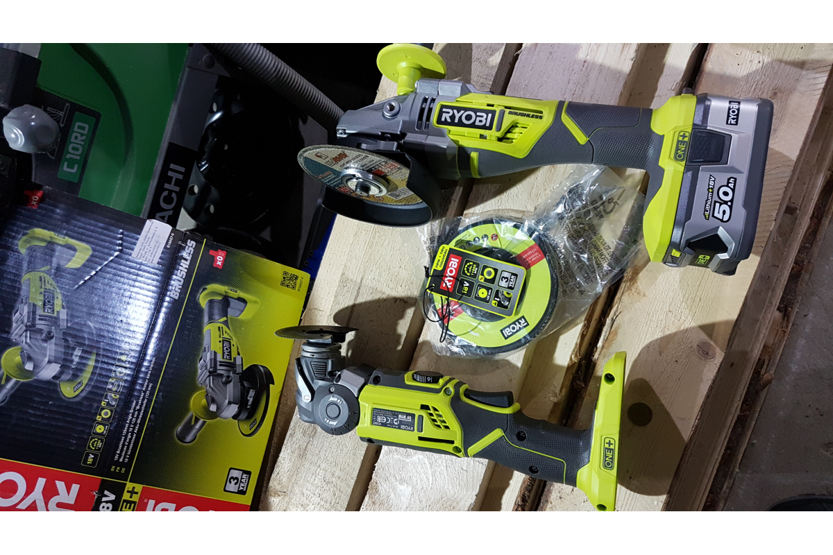 Бесщеточная углошлифмашина Ryobi ONE+ R18AG7-140S 5133004231