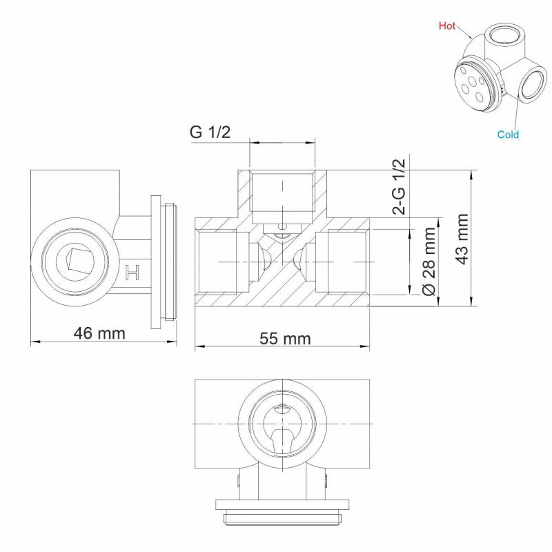 Смеситель для раковины WasserKRAFT Main A41513 хром