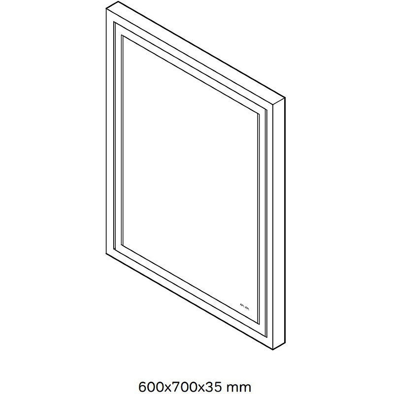 Зеркало Am.Pm Gem 60x70 см с подсветкой M91AMOX0601WG