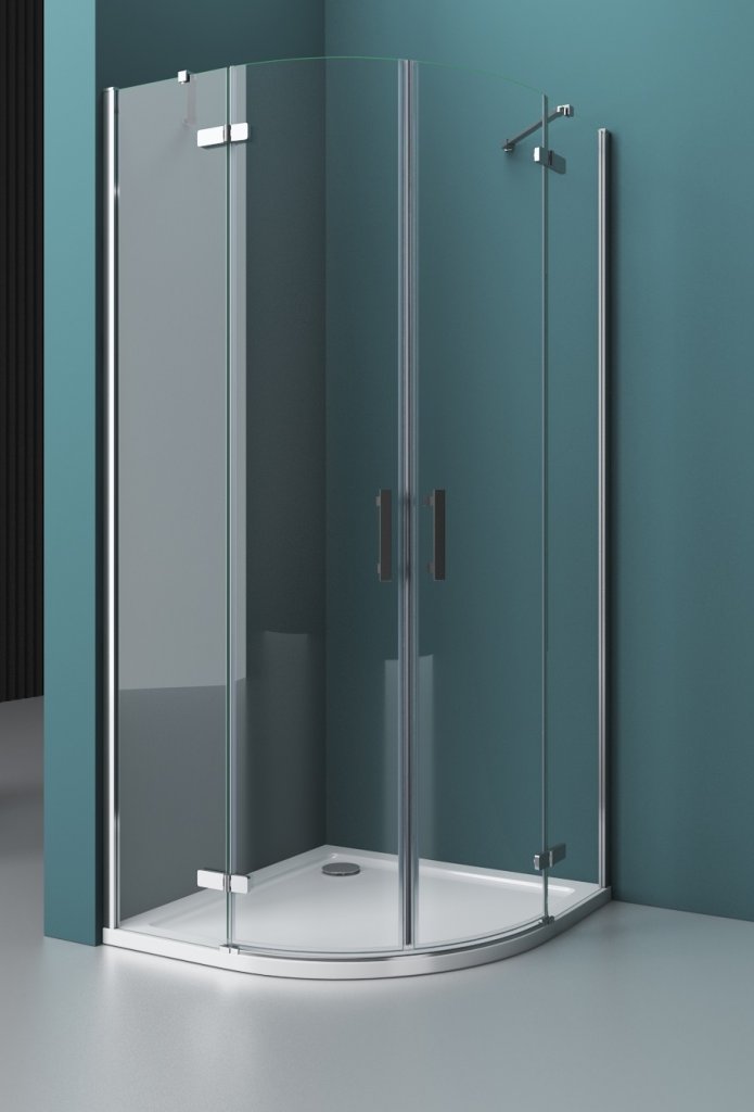 Душевой уголок BelBagno KRAFT-R-2-90-C-Cr 90x90 прозрачный, хром