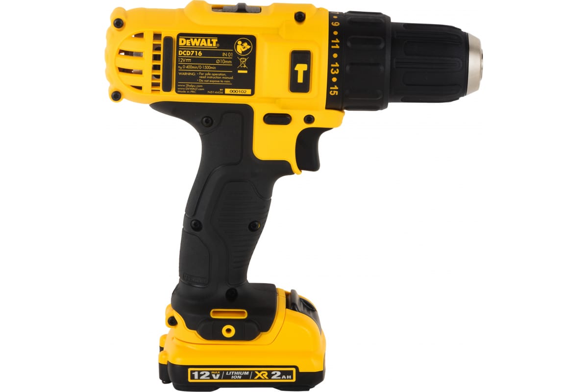 Ударная дрель-шуруповерт DeWalt DCD716D2