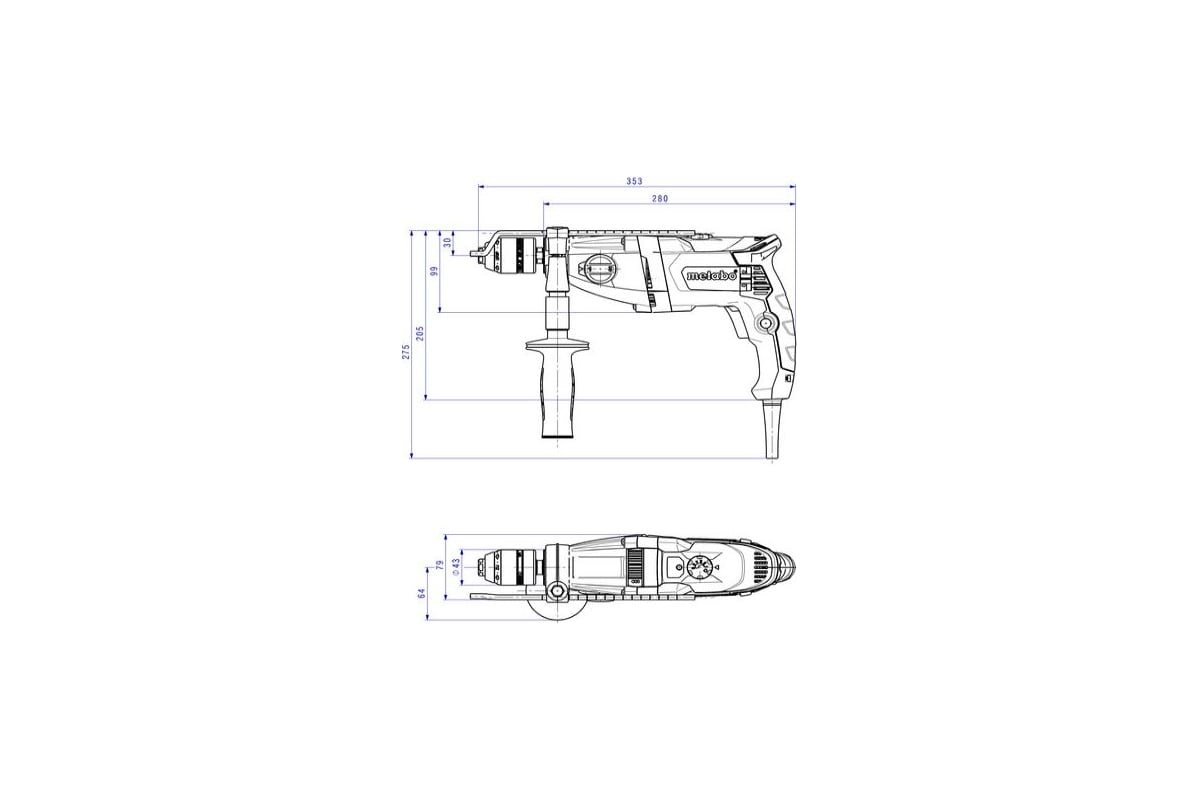 Ударная дрель Metabo SBEV 1000-2 600783000