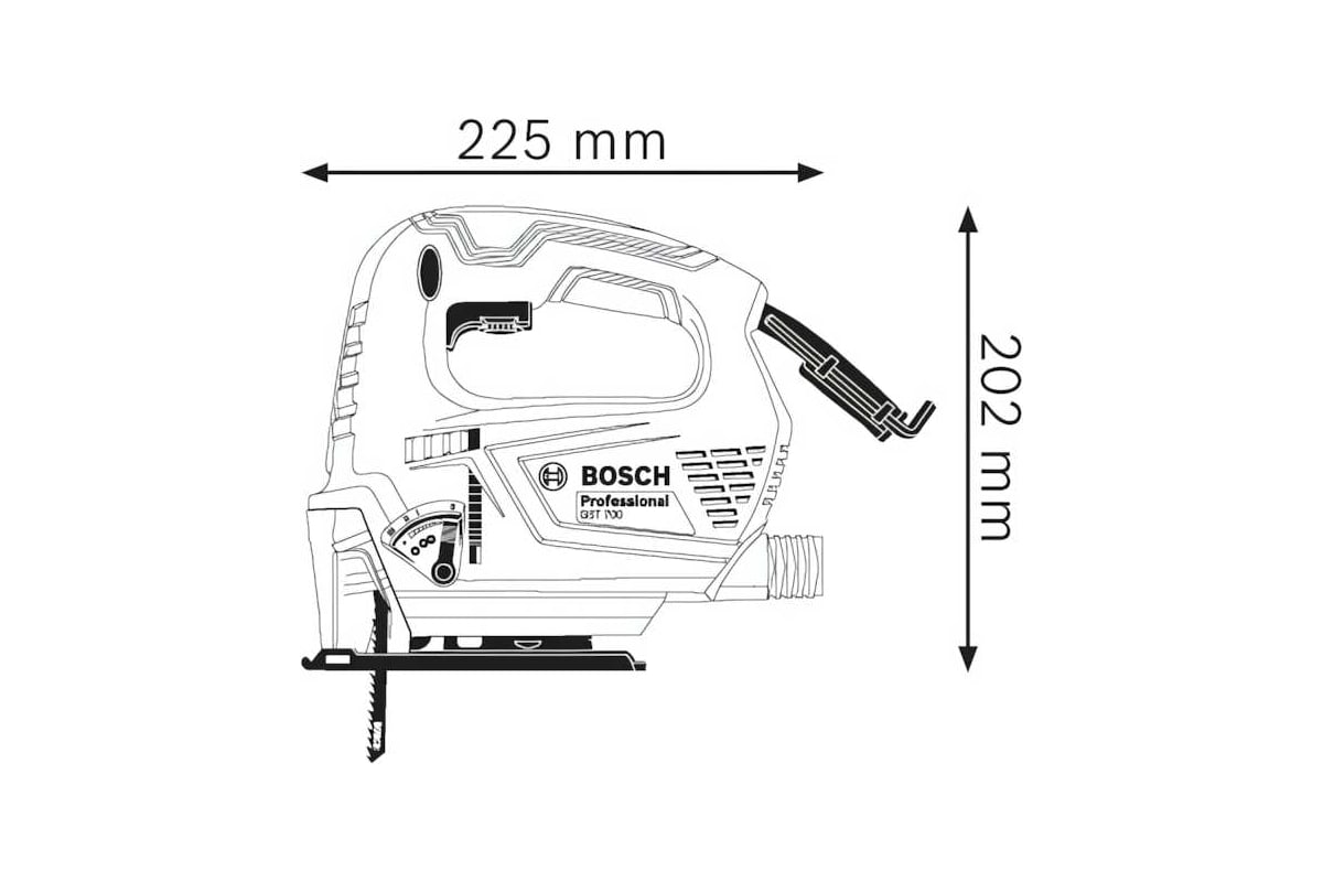 Лобзик Bosch GST 700 0.601.2A7.020