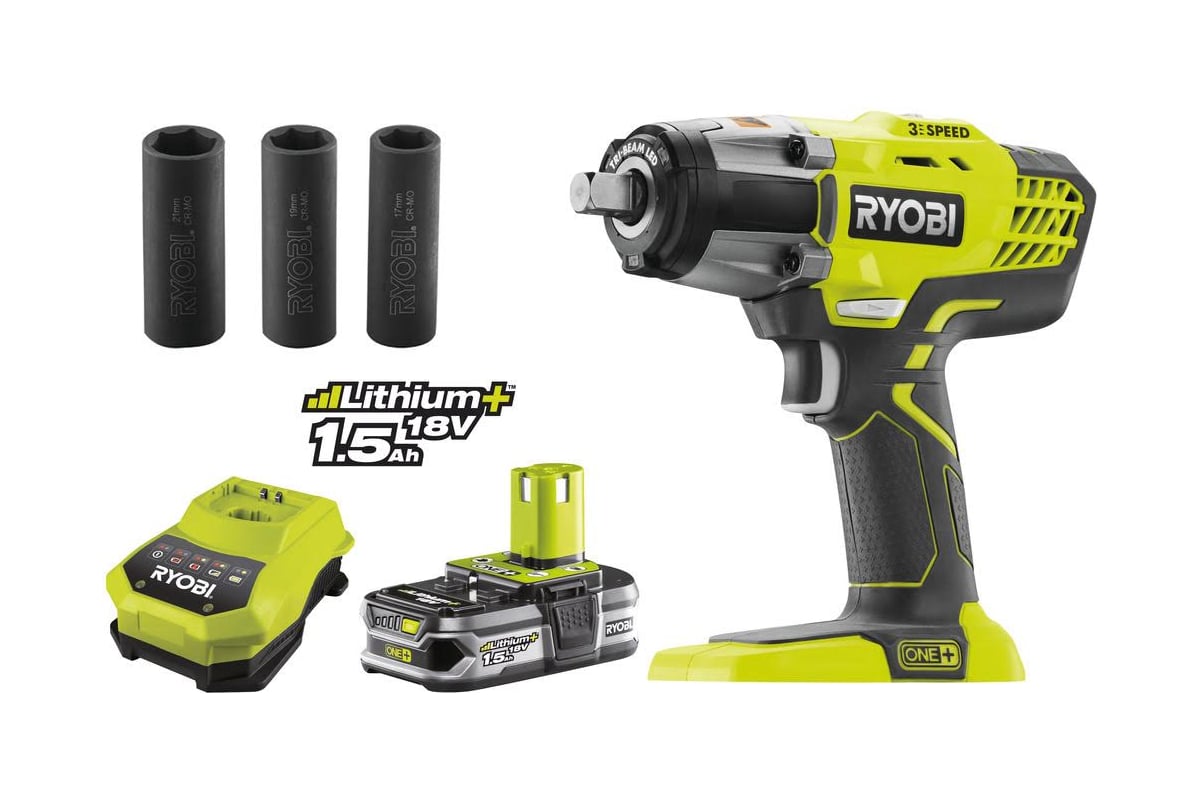 Импульсный гайковерт Ryobi ONE+ R18iW3-L15S 5133002476