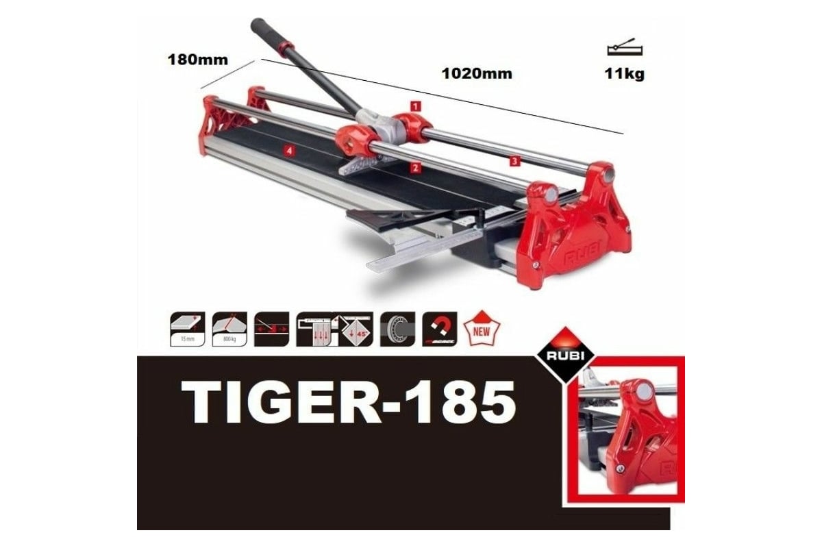 Механический плиткорез RUBI TIGER-185 14962