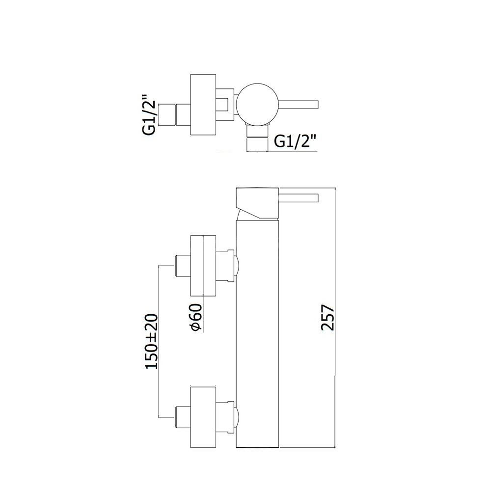 Смеситель для душа AQUAme Siena AQM6213