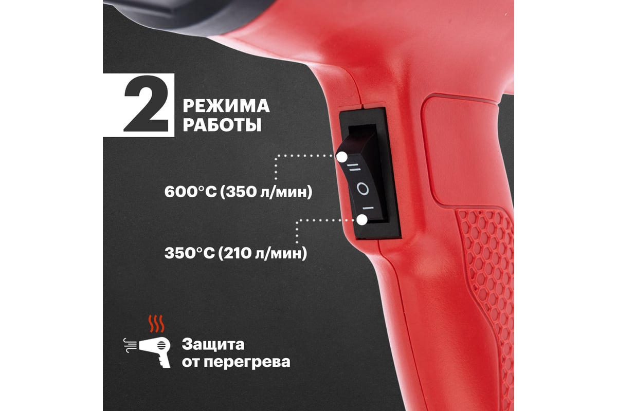 Фен строительный Rexant COMPACT 12-0051