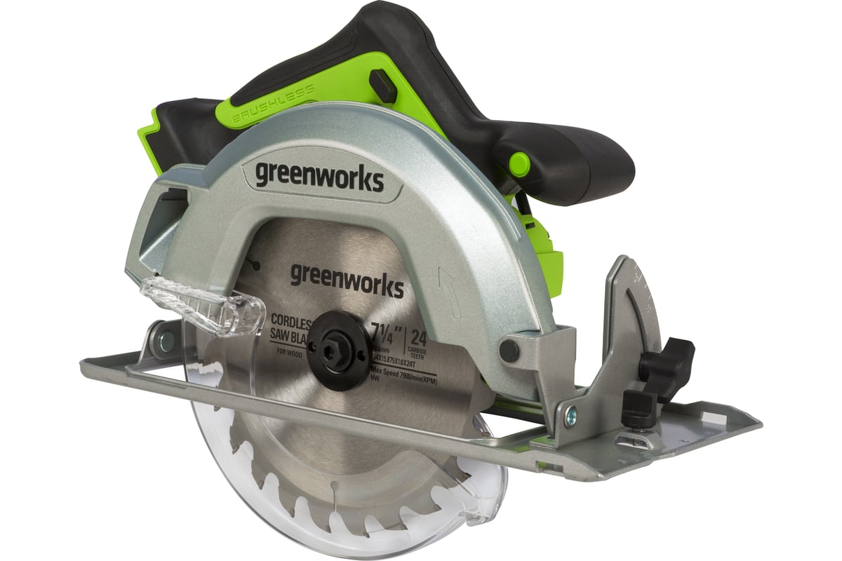 Аккумуляторная циркулярная пила GreenWorks GD24CS 1500907