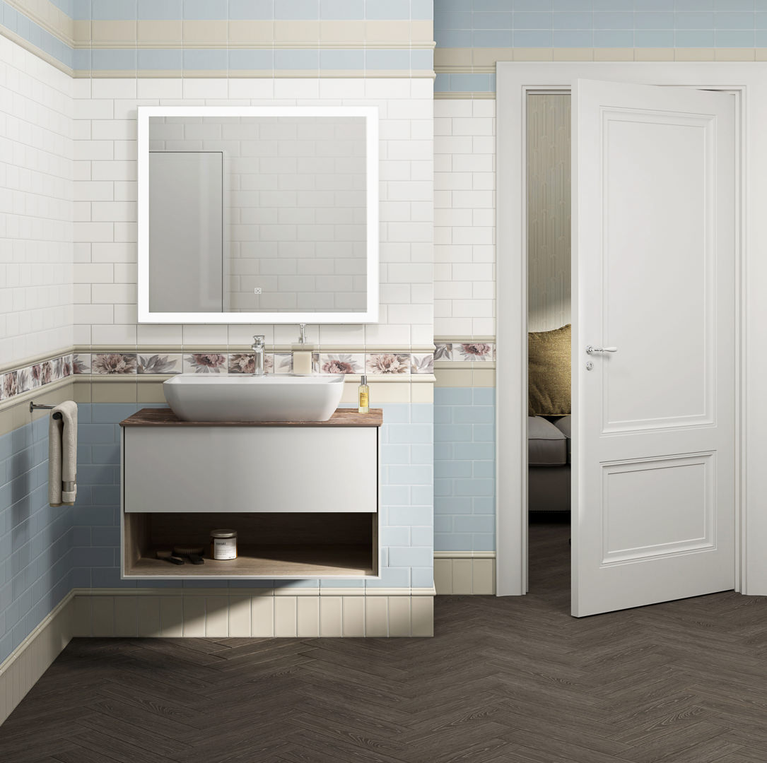 Бордюр Багет Kerama Marazzi Тортона бежевый светлый 3х15 см, BLD052