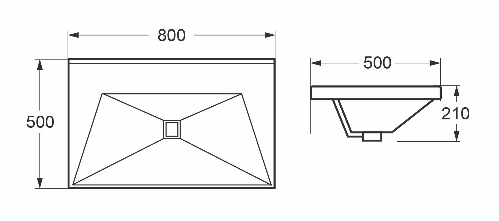 Мебель для ванной Cezares Molveno 50-80 см Bianco Ghiaccio