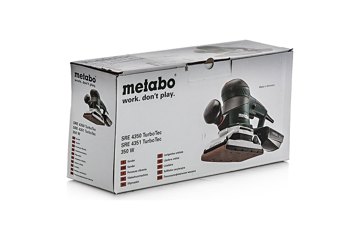 Плоскошлифовальная машина Metabo SRE 4351 TurboTec 611351000