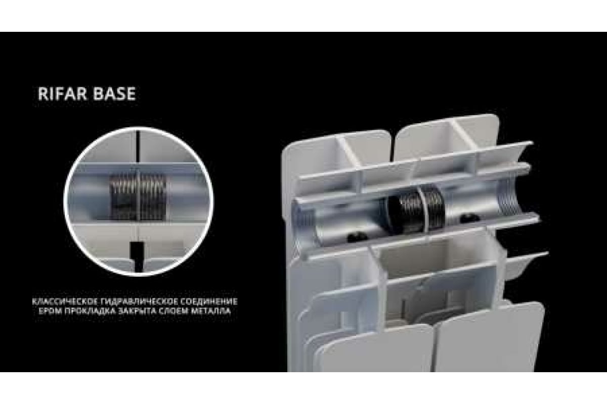 Биметаллический радиатор Rifar B-500, 7 секций