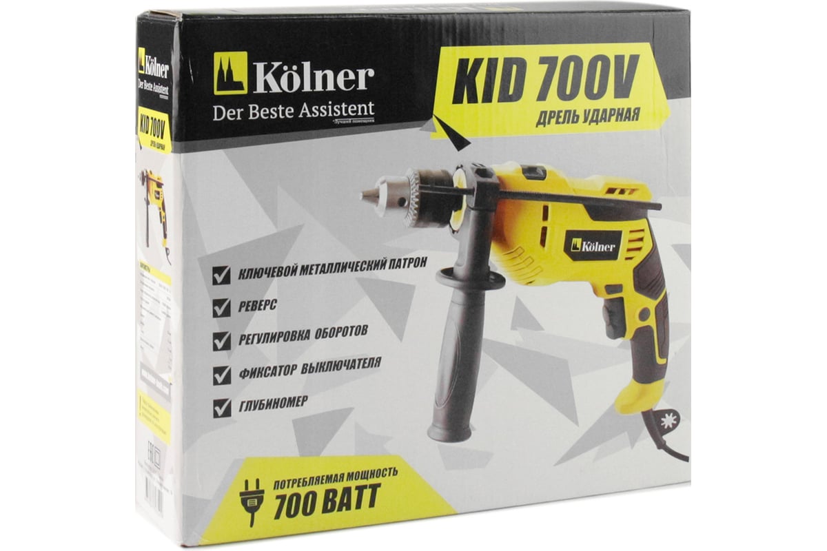 Ударная дрель Kolner KID 700V 8030100336