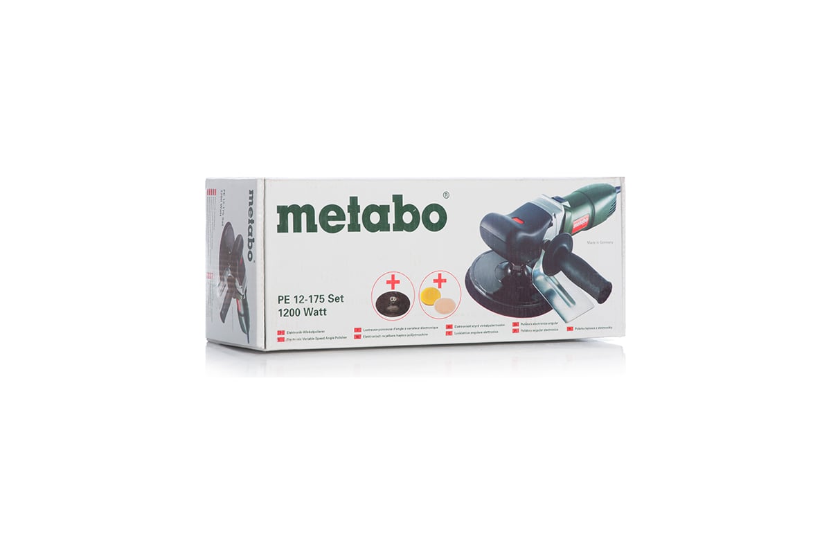 Полировальная шлифмашина Metabo PE 12-175 SET 602175910