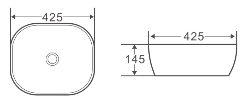 Раковина BelBagno BB1301 42.5 см