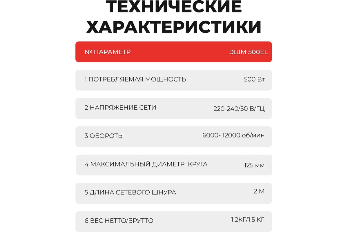 Плоскошлифовальная машина орбитальная Electrolite эшм 500 5531