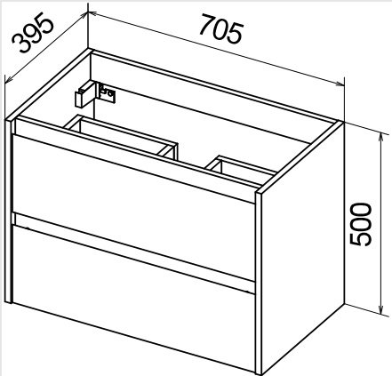 Мебель для ванной BelBagno Kraft 39-700 70 см Bianco Opaco