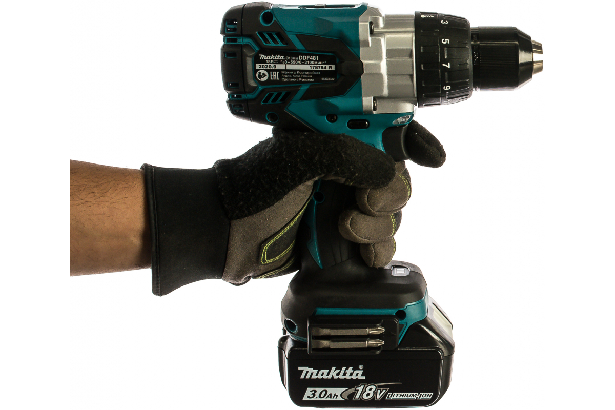 Аккумуляторная дрель Makita LXT DDF481RF