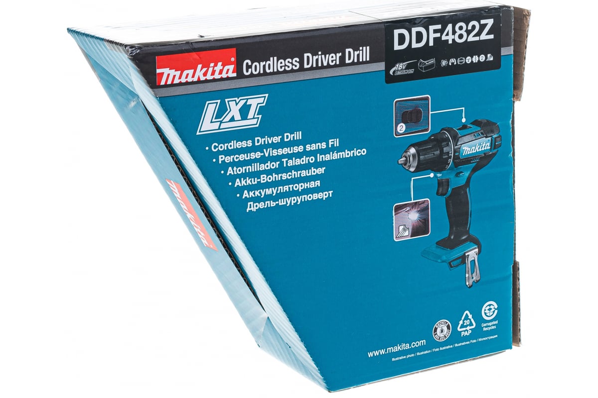 Аккумуляторная дрель-шуруповерт Makita LXT DDF482Z