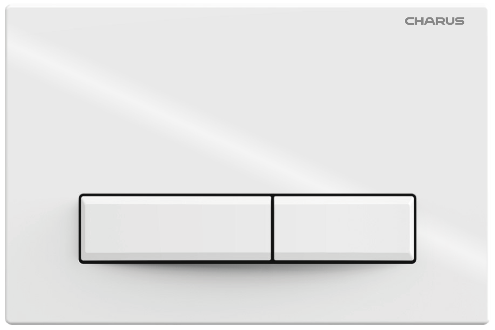 Кнопка смыва Charus Raiden FP.321.11.01 белый глянец