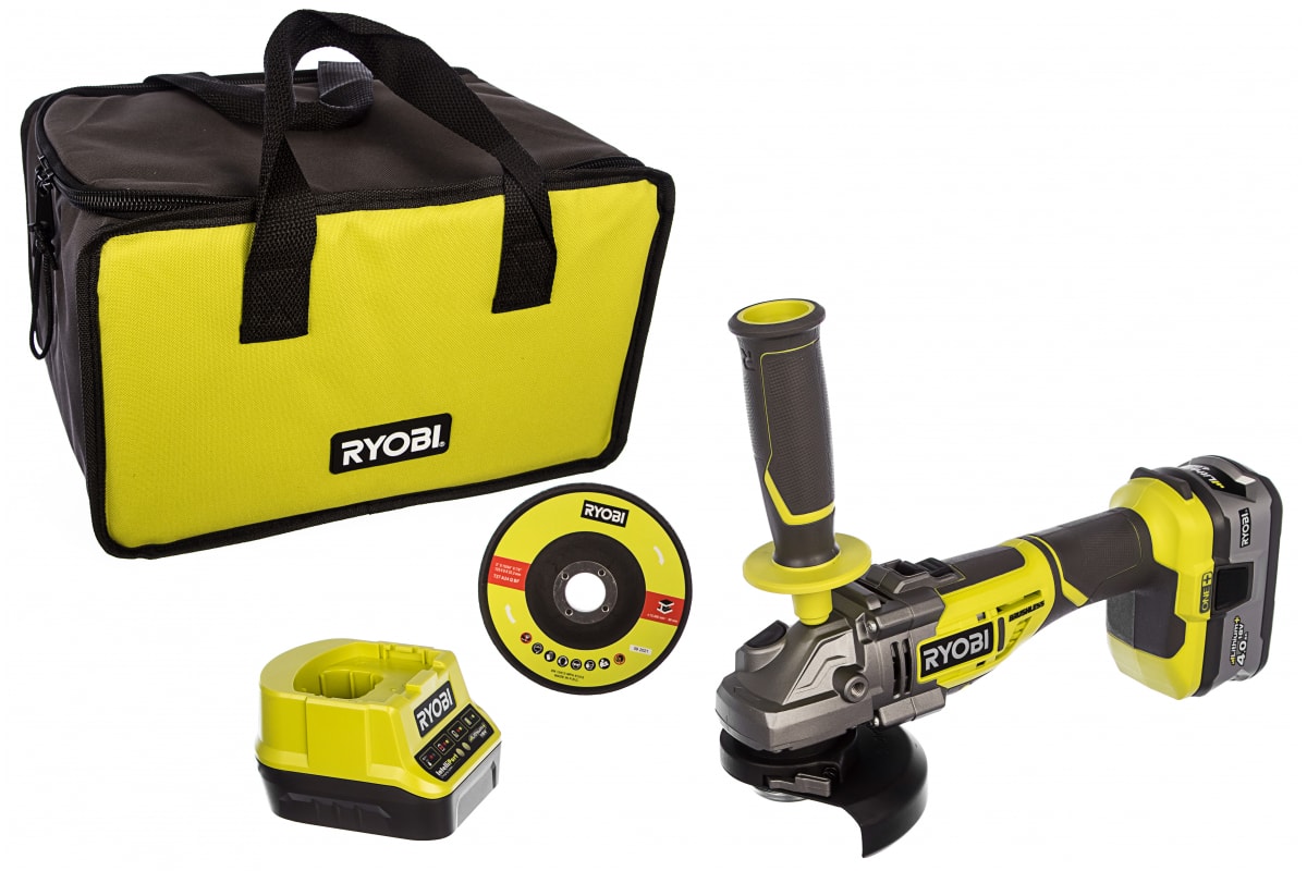 Бесщеточная углошлифмашина Ryobi ONE+ R18AG7-140S 5133004231