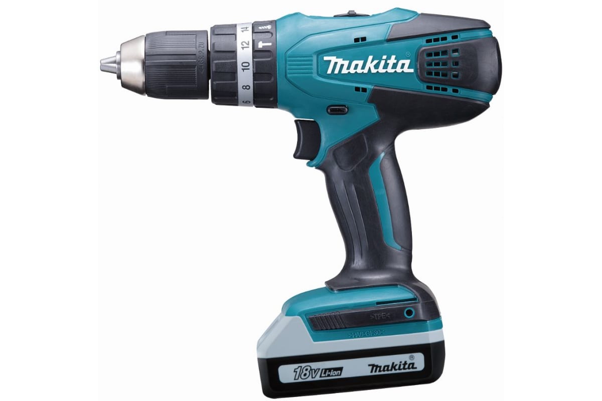 Аккумуляторная дрель-шуруповерт Makita HP457DWE