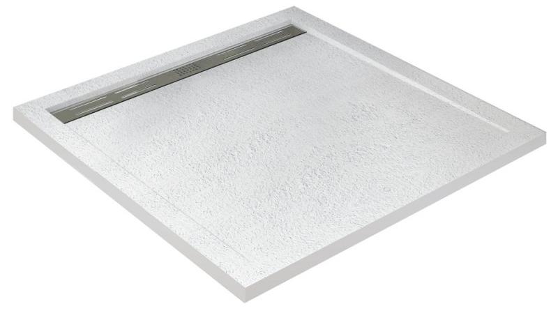 Поддон для душа Cezares TRAY-AS-A-80-30-W 80x80 из мрамора, белый