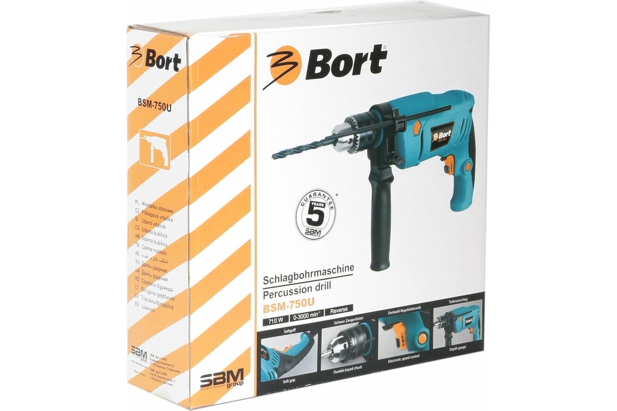 Ударная дрель Bort BSM-750U 93726911