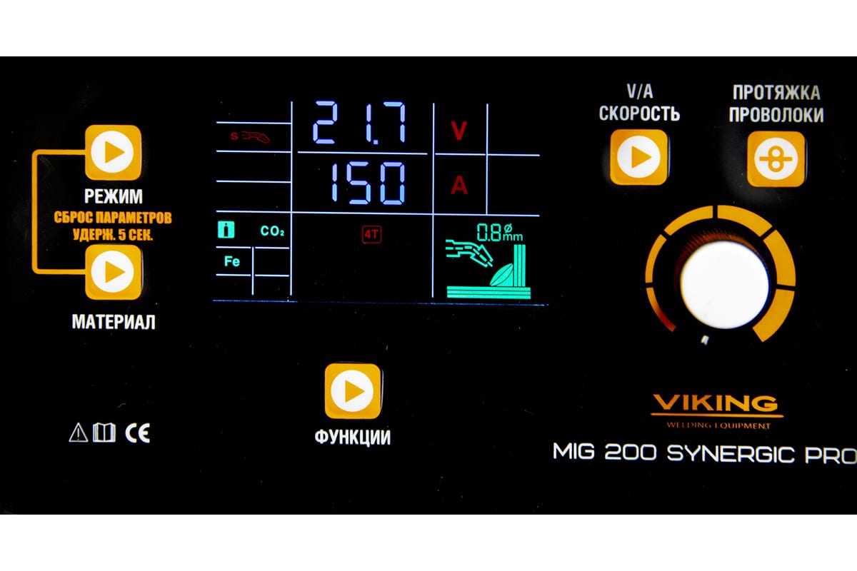 Сварочный полуавтомат Viking MIG 200 SYNERGI PRO 95588103