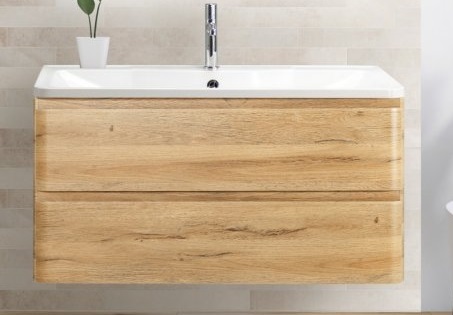 Тумба с раковиной BelBagno Albano 100 см Rovere Rustico