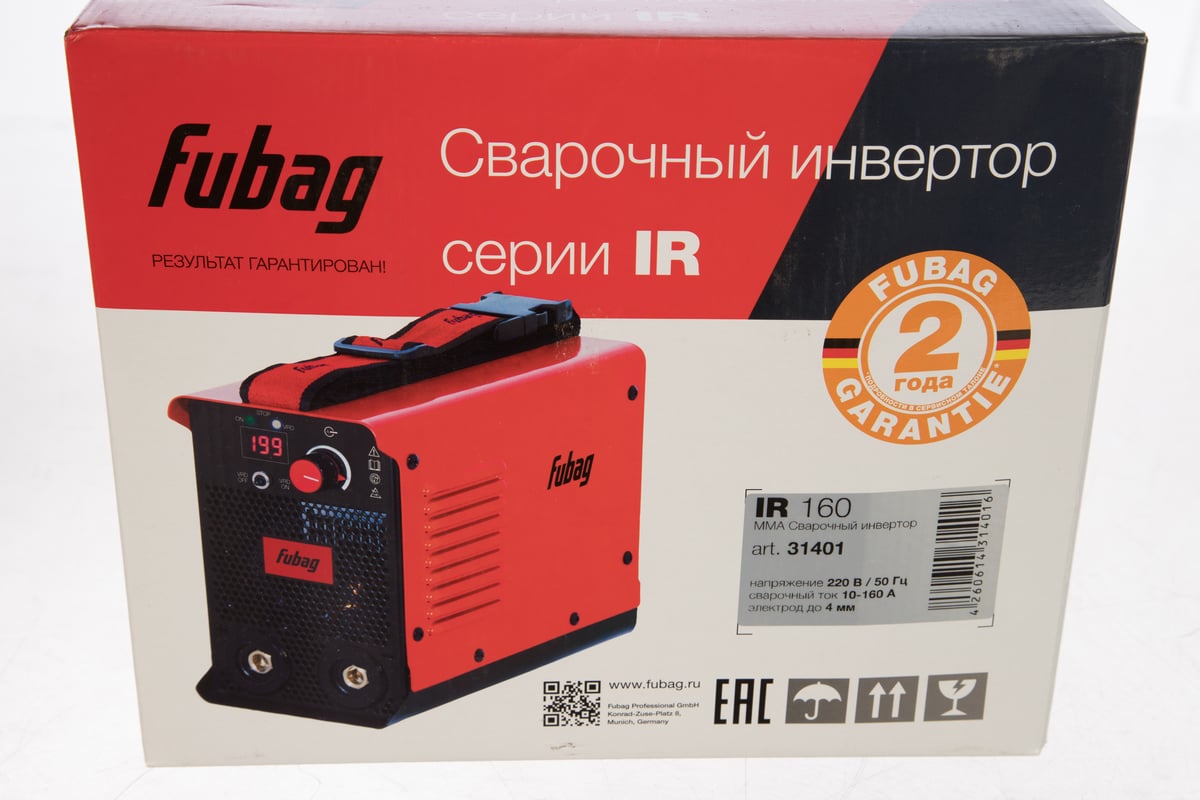 Сварочный инвертор Fubag IR 160 31401