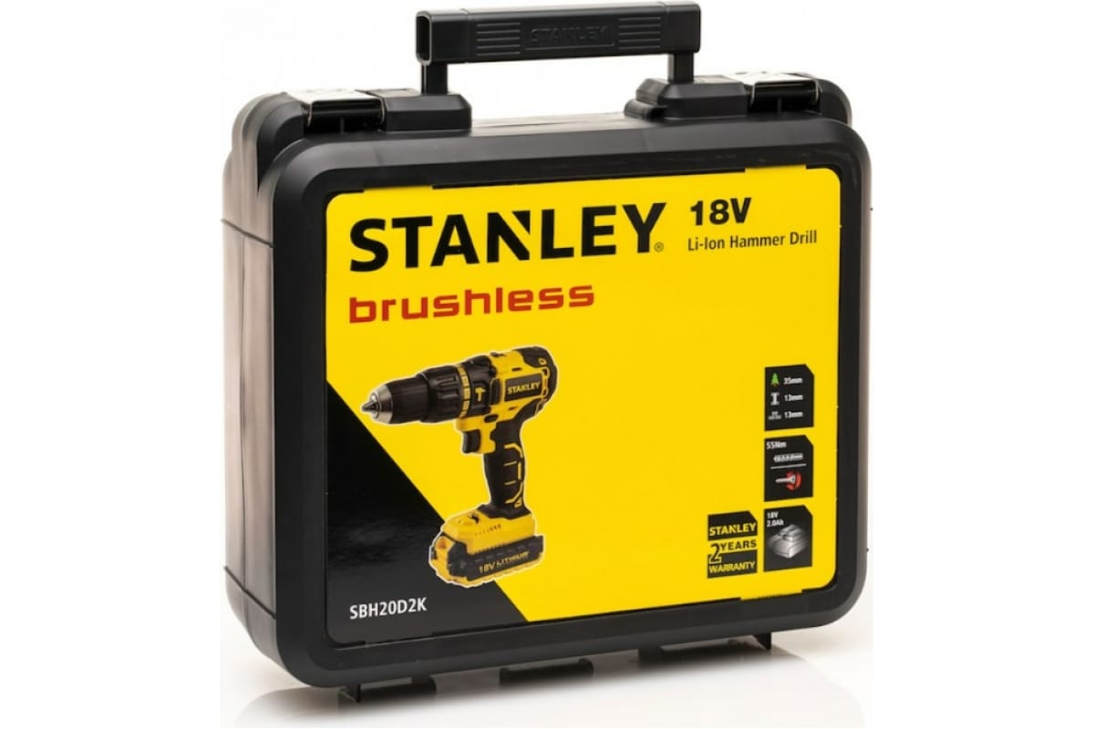 Ударная дрель-шуруповерт Stanley SBH20D2K