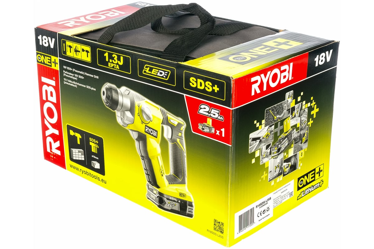 Перфоратор Ryobi ONE+ R18SDS-L25S 5133002325