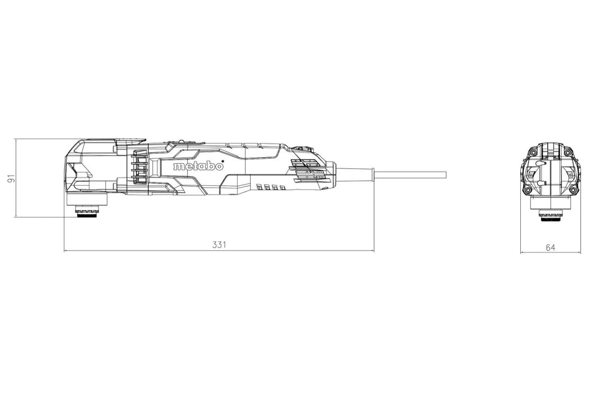 Мультитул Metabo MT 400 Quick 601406000