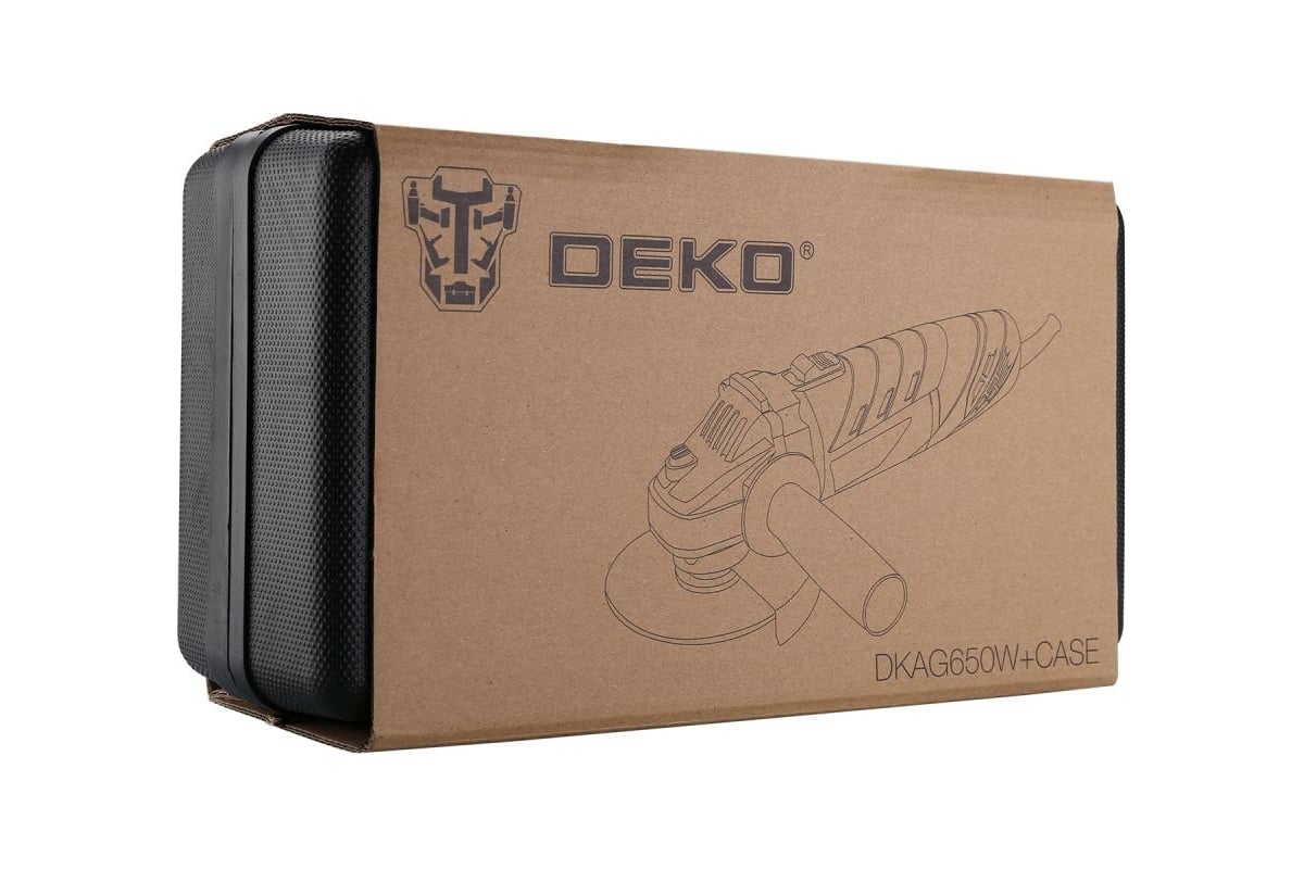 Углошлифовальная машина Deko DKAG650W в кейсе 063-2202