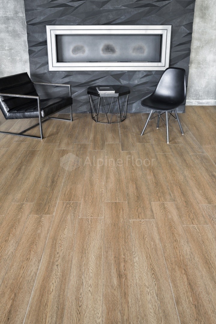 SPC ламинат Alpine Floor Intense Бурый Лес 1220x183x6 мм, ECO 9-3