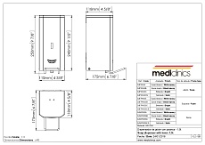 Диспенсер для мыла Mediclinics DJFP035CS хром матовый