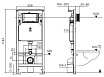 Комплект Weltwasser 10000006851 унитаз Telbach 004 GL-WT + инсталляция + кнопка Amberg RD-BL