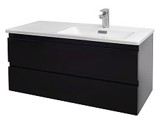 Мебель для ванной Jacob Delafon Madeleine 100 см R черный блестящий