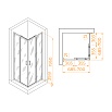 Душевой уголок RGW Passage PA-030B 70x70 прозрачное, черный 3508103077-14