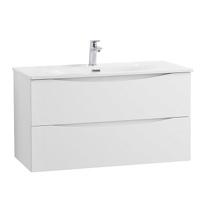 Тумба с раковиной BelBagno Marino-Cer-N 90 см Bianco Lucido