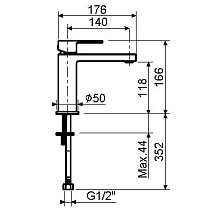 Смеситель для раковины Plumberia TAG TG0053CR хром