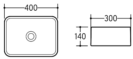 Раковина Charus Torello 40 см 700-052W белый