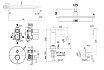 Душевой набор Paffoni Light KITLIG015HGSP071KING душ 30 см, брашированное медовое золото