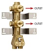 Скрытая часть смесителя Bossini Oki/Cube Z030201 термостат, на 2 выхода